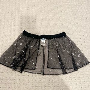 Mesh celestial mini skirt